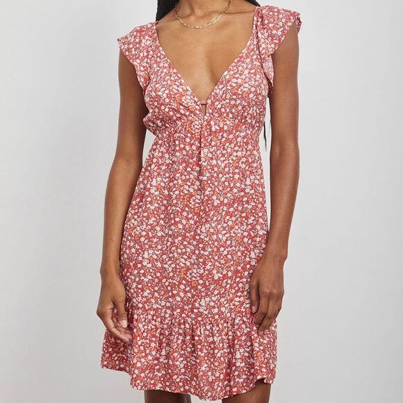 Rails Anika Dress Red Ditsy Floral - Picture 1 of 10